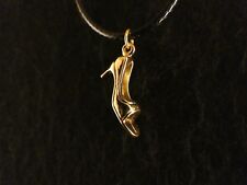 Highheel mit Kette 24 Karat Vergoldet Halskette Gold Charm Schuh Damen