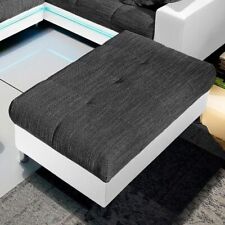 Sitzhocker Sitzbank Polsterhocker Polsterbank Luxus-Kunstleder-Struktur 