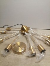  Deckenleuchte Gold Sputnik Deckenlampe Modern 8-flammig Nordisch Messing Brass 