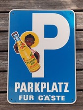 Reklameschild FLORIDA BOY ORANGE "Parkplatz für Gäste" ca. 1960er Jahre 70x50 cm