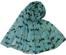 Westie Hund Schal blau Wrap Scottie Wurst Hund Dackel Wired Fox Terrier Hund