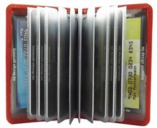 Kleines Kalbsleder Kreditkartenetui Visitenkartenetui Kartenetui Rot