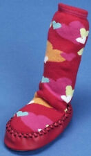 Hüttenschuhe Strümpfe Hausschuhe Gr. 27 - 30 rot mit Herzen v. Playshoes