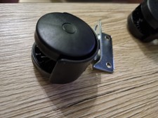 Möbelrollen  Set 45mm Kastenrollen Bettkasten Schiebetüren Transportrolle klein