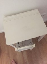 ikea Maltisch SUNDVIK Schulbank weiß lasiert Schreibtisch Inkl Stuhl 60x45 cm