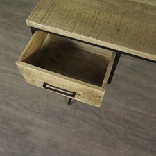 23008 Schreibtisch Autofront Mangoholz 1,60 m x 0,60 m