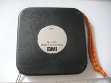 BMI Bandmaß Nr. 555, Rollmaßband, Messband, Maßband, Metallband, Länge: 30m