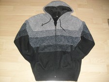 Kapuzen Jacke Strick innen Teddyfutter mit RV Gr. L eher M Herren Jungs Slim ;)