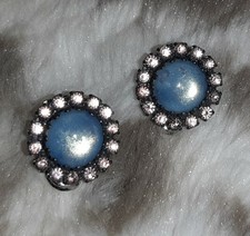 Designer Stikkelorum Pasr Ohrclips Ohrringe Silber Farben Schmuck Steine