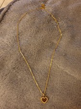 Michael Kors Kette, Halskette, vergoldet mit Herz