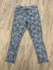 Jeansleggins blau Gr. 98-104 von Tchibo mit Schmetterlingen