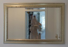 SPIEGEL Wandspiegel FACETTENSPIEGEL elegant klassisch zeitlos CHAMPAGNER wie NEU