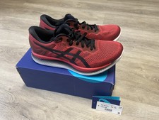 Asics Glideride 44,5 rot schwarz 1 2 3 Lite Laufschuhe Sneaker Carbon Marathon