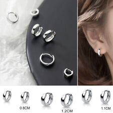 756- Creolen Ohrringe echt Sterling Silber 925 Damen Mädchen 1 Paar Kreolen 