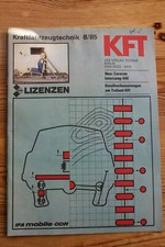  KFT Kraftfahrzeugtechnik  8/1985 Wolga Gas 24,Intercamp 440,Renault R 9 GTL