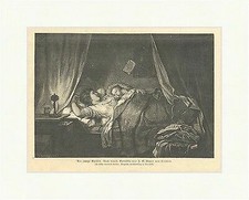 Die junge Mutter Himmelbett Meyer von Bremen Baby Stühle Kissen  E 3786