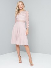 CHI CHI KOULLA BRAUTJUNGFERNKLEID, ROT/PINK Größe 8