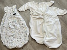 Alvi Schlafsack Weiss Mit Tieren Größe 62 / 68 inkl. 2 Innensäckchen