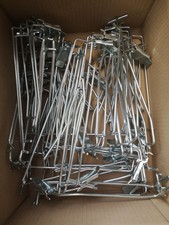 30 Lochwand Haken für z.B Tegometall Lochwände Einfachhaken m. Riegel siehe Foto