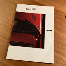 1989 SAAB 900 Turbo 16 S Cabriolet Prospekt Dänisch Modell 1990 Danmark brochure