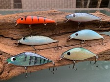 Set mit 6 handgebauten Wobblern mit Schaufel von Peter Biedron - handmade -