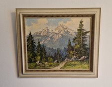 Öl- Bild, Gemälde, Egon J. Rosbroy, Watzmann, signiert