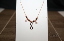 Anhänger mit Halskette 925'er Silber in Rosegold vergoldet