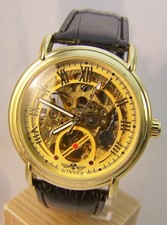 Herrenuhr Armbanduhr Skelettuhr mechanisch Automatisch ***