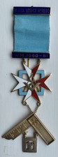 Sterlingsilber Malta Lodge 7830 Past Masters Brustjuwel