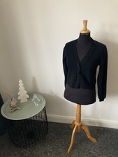 Zara klobige Strick-Cardigan Größe M (UK 10-12) schwarz