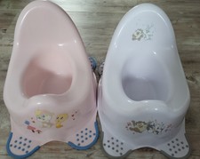 2 tlg. Set Töpfchen Topf WC Kleinkinder Baby Zwillinge weiß rosa Junge Mädchen