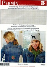 Permin Stickpackung wasserlösliche Stickfolie 22x15cm Stickhilfe