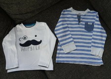 ♥BLUKIDS, H&M♥ Langarmshirts Gr. 92 & Gr. 98/104 Jungen 2er Set Hipster ☆TOP☆