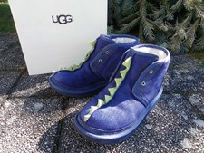 UGG Kids DYDO Neumel II warme Stiefel Leder m. Lammfutter, blau, wie neu, 37 US5