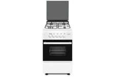 Gasline Gasstandherd mit Gasbackofen 50cm SHGG5060FG weiß elektrische Zündung