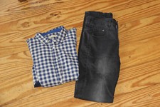 Kleiderpaket Mädchen Damen Jeans H&M 26/32 Schwarz Bluse Pull&Bear blau Weiß