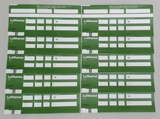 10 Lufthansa Einsteigekarten / Boarding Pass 80er Jahre / SEHR SELTEN !