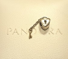 Pandora Charm Schlüssel zu meinen Herzen Schloss Herz ❤ ALE 925