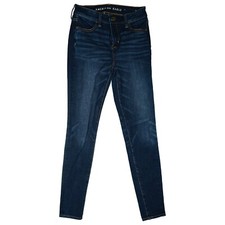 American Eagle Jeans 7/8 ankle Hose Jegging stretch high Waist Gr 36 S darkblue