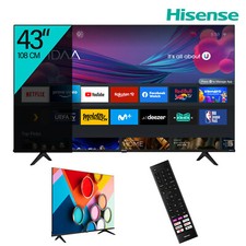Fernseher TV 4K Ultra HD 43" 108cm Game Mode Sprachassistenten Hisense 43A6BG