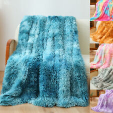 Wohn-Kuscheldecken Tagesdecke Plüsch Sofadecke Bettüberwurf Felloptik Fellimitat