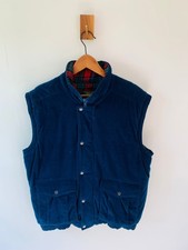 Regatta Vintage 90er gepolsterte Cordblau Bodywärmerweste Herren groß