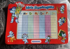 Top, selten, Mein Stundenplan von Ferrero, Happy Hippo, Werbematerial, Neu