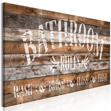 BATHROOM HOLZ Wandbilder xxl Bilder Vlies Leinwand Leinwandbilder m-A-0951-b-a