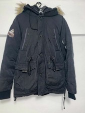 Khujo Herren schwarz Winterjacke Parka Herren Gr. M