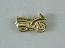Ohrring, Einzel-Ohrstecker, Goldohrstecker  als   Motorrad  in  Gold 333/ooo
