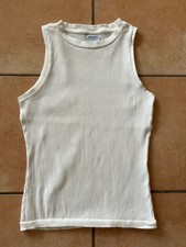 Wunderschönes neuwertiges ärmelloses weißes Top von AWARE, Gr. S bzw. 34-36