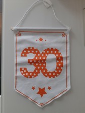 Stoffwimpel 30. Geburtstag Banner Deko 