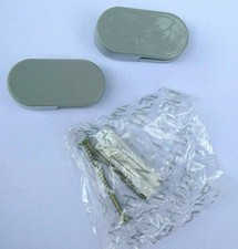 Spiegelhalter HEWI 475.0.300 (heute 477.01.100), hellgrau, 1 Paar in OVP