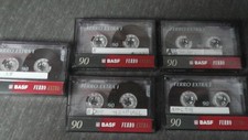 5 Mc BASF  Leerkassetten , Kassetten Ferro Extra  90 min. 